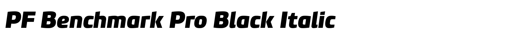PF Benchmark Pro Black Italic image